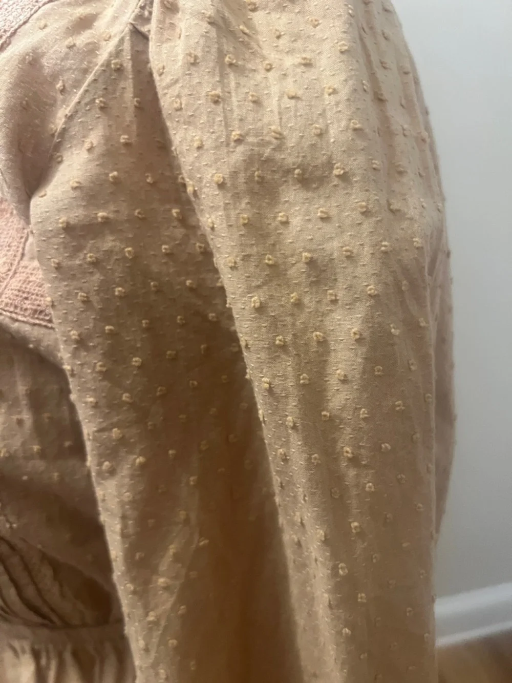 American Eagle Boho Peasant Top Medium NWT Lace Trim Prairie Cottagecore - Picture 3 of 7
